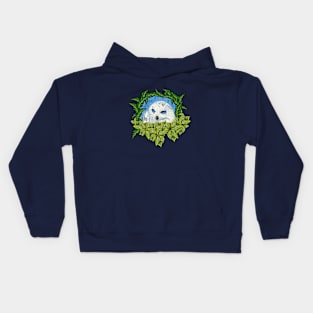 Mister Blue Eyes (Snowy Owl) Kids Hoodie